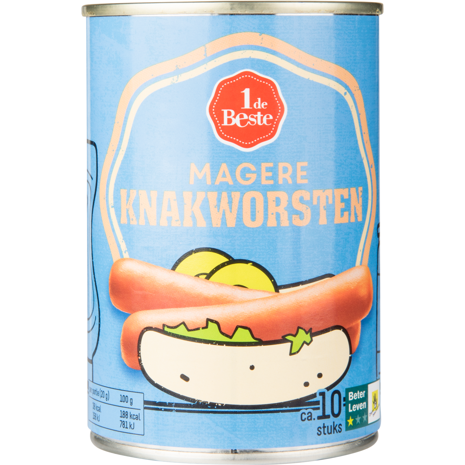 1 de Beste Knakworst mager