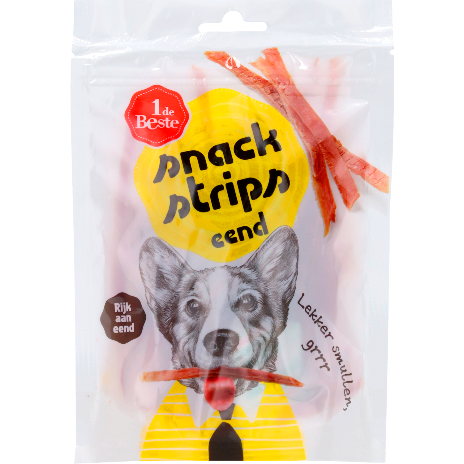 1 de Beste Dog Snacks strips duck