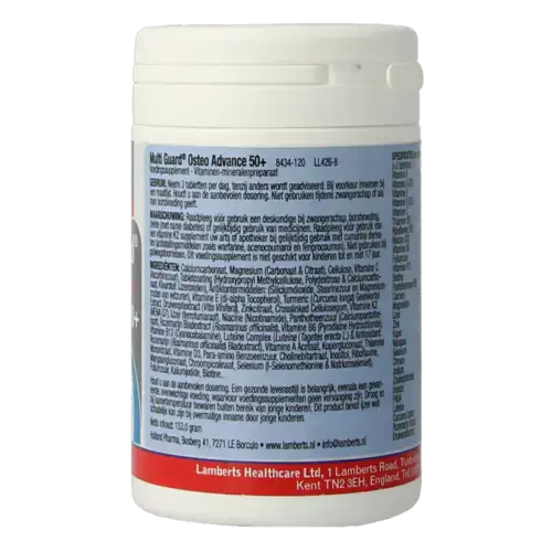 Afbeelding 4 van Lamberts Multi-guard osteo advance 50+ 120 tabletten