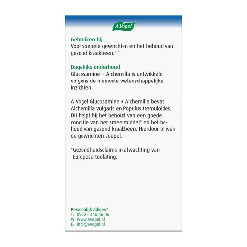 Afbeelding 3 van A Vogel Alchemilla glucosamine 90 tabletten