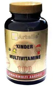 Artelle Kindermulti aardbei 100 tabletten