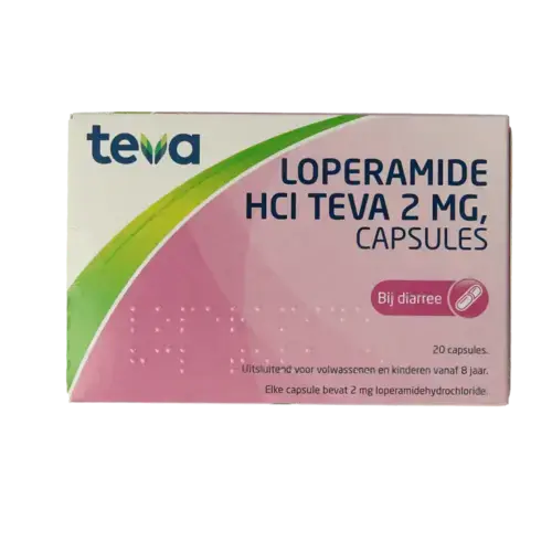 Teva Loperamide HCL 2 mg 20 capsules