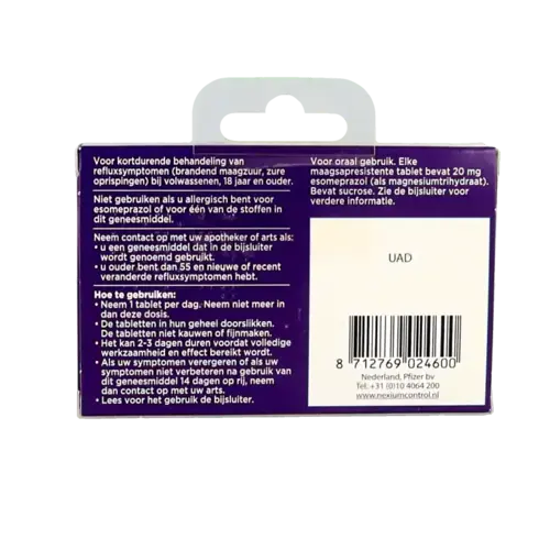 Afbeelding 2 van Nexium Control AV 7 tabletten