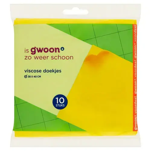 G'woon viscosedoekjes 10st