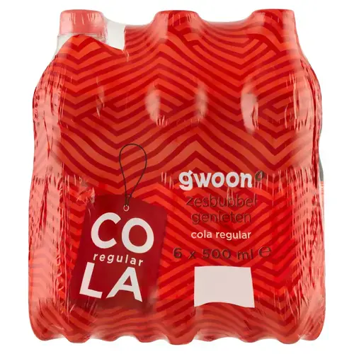 G'woon cola 6x 500ml.
