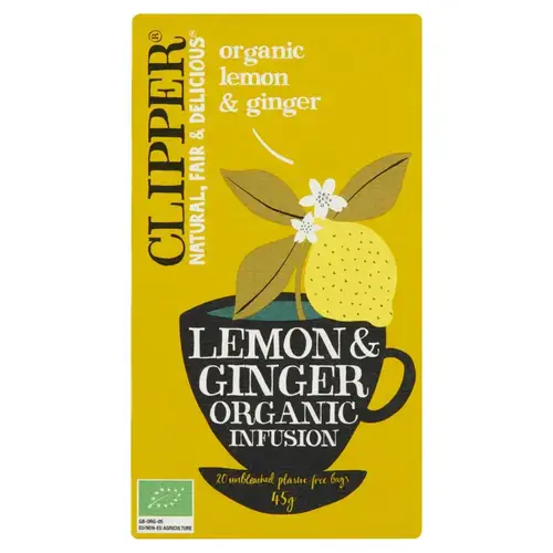 Clipper lemon & ginger bio