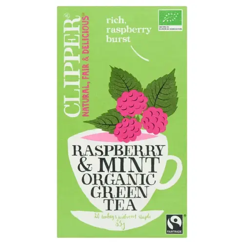 Raspberry & mint organic
