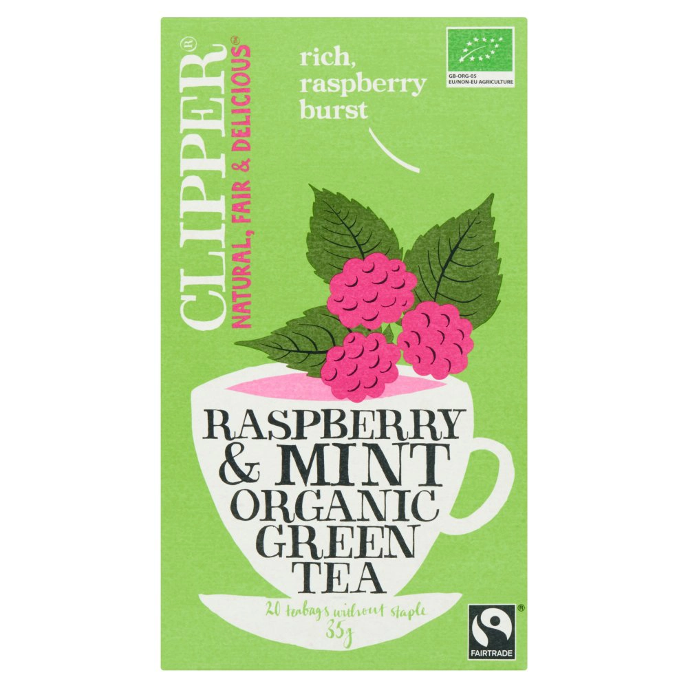 Raspberry & mint organic