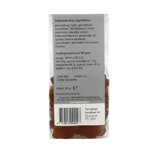 Afbeelding 2 van Meenk Honingdrop 180 gram