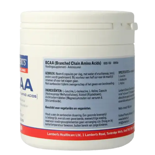 Afbeelding 3 van Lamberts BCAA Complex 180 capsules