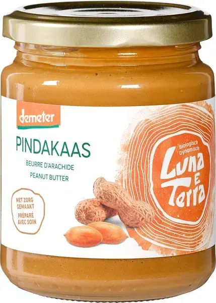 Luna E Terra Pindakaas smooth bio 250 gram