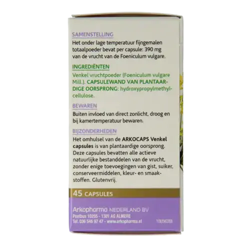 Afbeelding 3 van Arkocaps Venkel 45 capsules