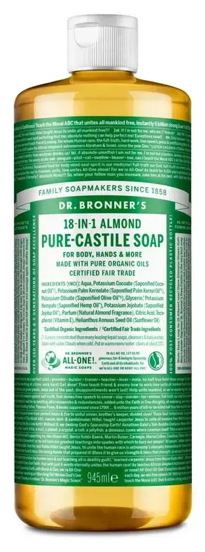 Dr. Bronner's Liquid soap amandel 945 milliliter