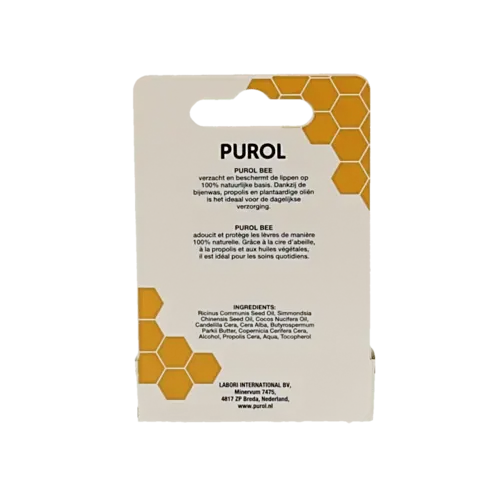Afbeelding 2 van Purol Bee lipbalsem stick 4 gram