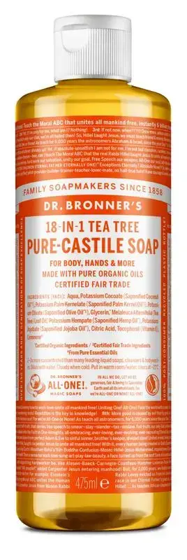 Dr. Bronner's Liquid soap tea tree 475 milliliter