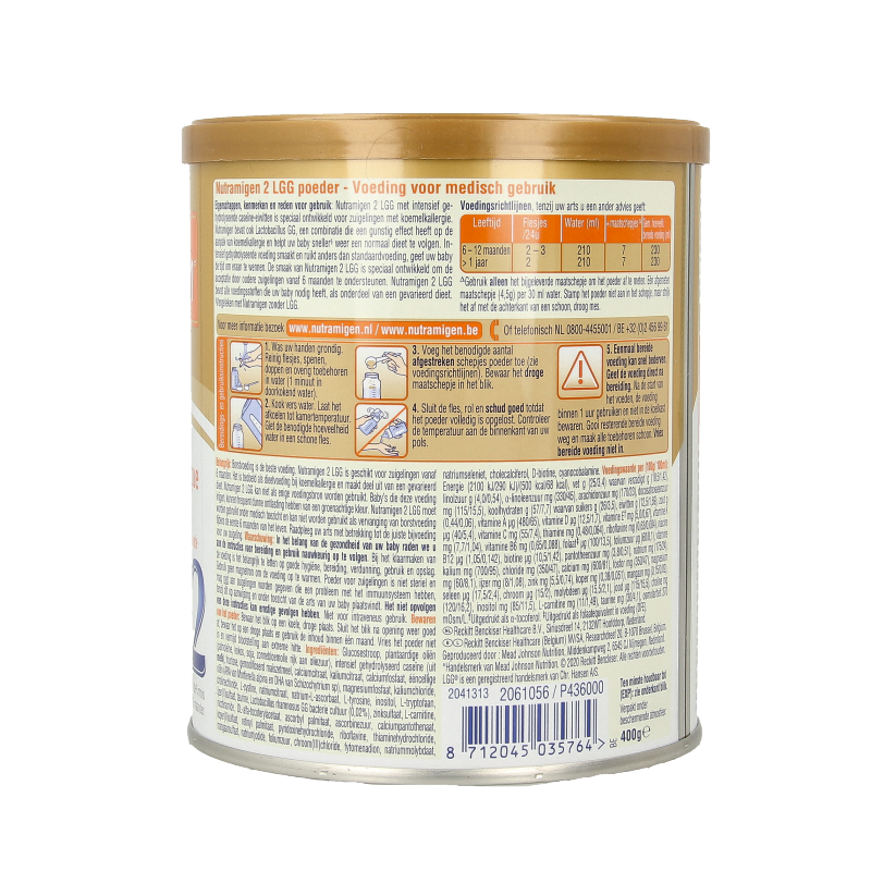 Afbeelding 2 van Nutramigen 2+ LGG 400 gram
