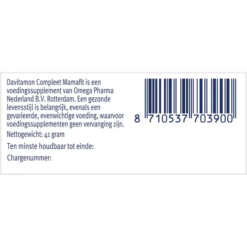 Afbeelding 2 van Davitamon Mama fit 60 tabletten