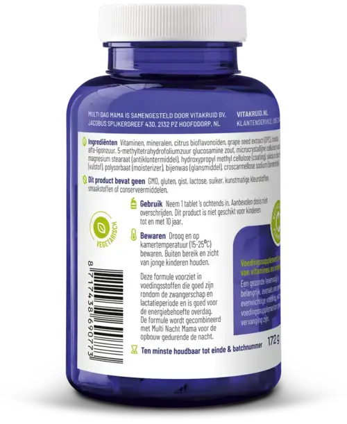 Afbeelding 3 van Vitakruid Multi dag mama 90 tabletten