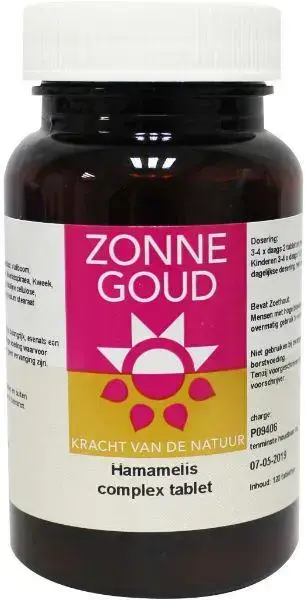 Zonnegoud Hamamelis complex 120 tabletten