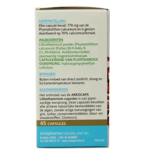 Afbeelding 3 van Arkocaps Lithothamnium 45 capsules