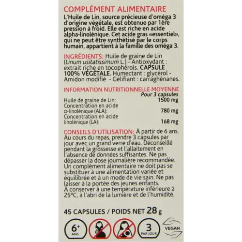 Afbeelding 3 van Arkocaps Lijnzaadolie 45 capsules