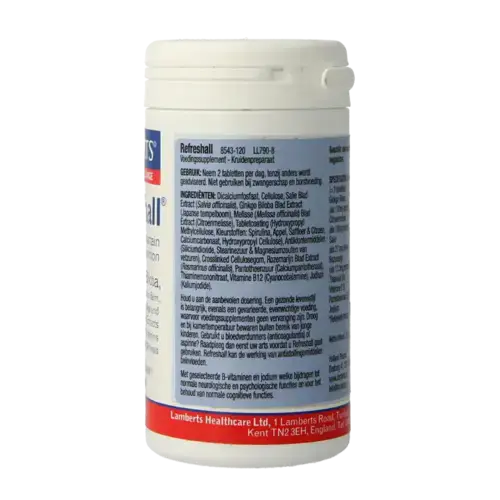 Afbeelding 4 van Lamberts Refreshall 120 tabletten