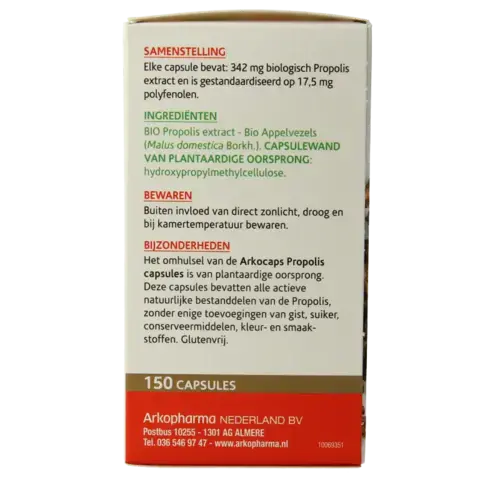 Afbeelding 2 van Arkocaps Propolis bio 150 capsules
