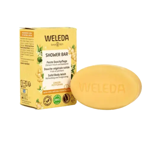 Afbeelding 7 van Weleda Shower bar ginger + petitgrain 75 gram