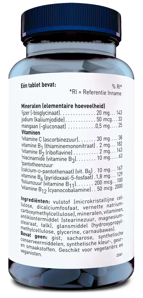 Afbeelding 2 van Orthica IJzer 20 complex 90 tabletten
