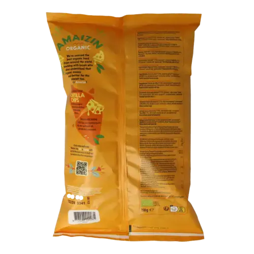Afbeelding 2 van Amaizin Corn chips nacho bio 150 gram