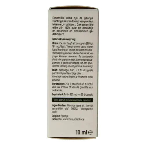 Afbeelding 2 van Oak Tijm thymol bio 10 milliliter