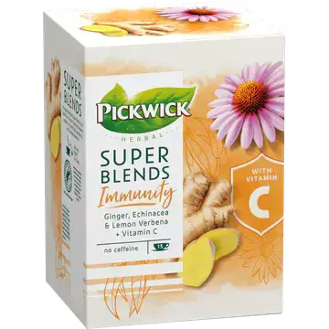 Afbeelding 2 van Pickwick Herbal Super Blends Immunity Kruidenthee