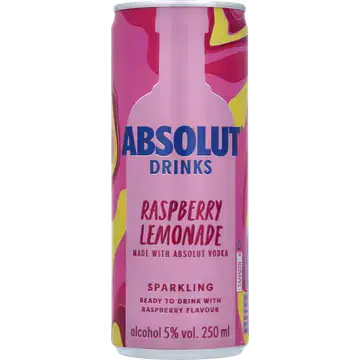 Afbeelding 2 van Absolut - Raspberry Lemon - 250ML