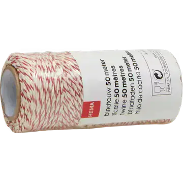 Image 2 of HEMA Twine Red-White