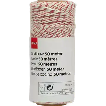 HEMA Bindtouw Rood-Wit