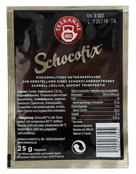 Teekanne Schocofix Trinkschokolade