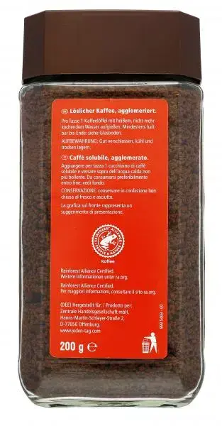 Bild 2 von Jeden Tag Extra löslicher Bohnenkaffee