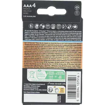 Afbeelding 2 van Duracell Optimum AAA 4 Stuks