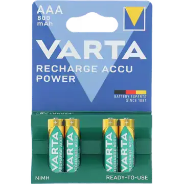 VARTA Oplaadbare Batterijen AAA 800mAh