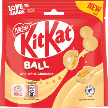Afbeelding 3 van KITKAT Balls Witte chocolade