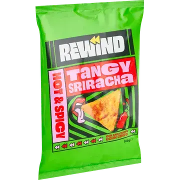 Rewind Tangy Sriracha Thin and Crispy Corn Chips