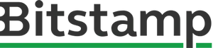 "Bitstamp" in grey text, with a green underline