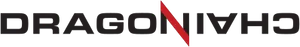 The word "Dragonchain" in black block caps, with the crossbar in the N in red