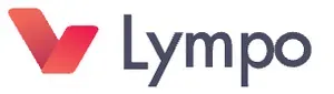 Lympo logo, a reddish checkmark by the text "Lympo"
