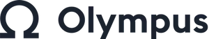 Ohm symbol, then the text "Olympus", both in black