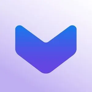 Value DeFi logo, a blue vee on a light purple background