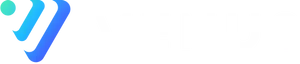 Three lines forming a V shape in green to purple gradient, followed by "Venus" in white capitals