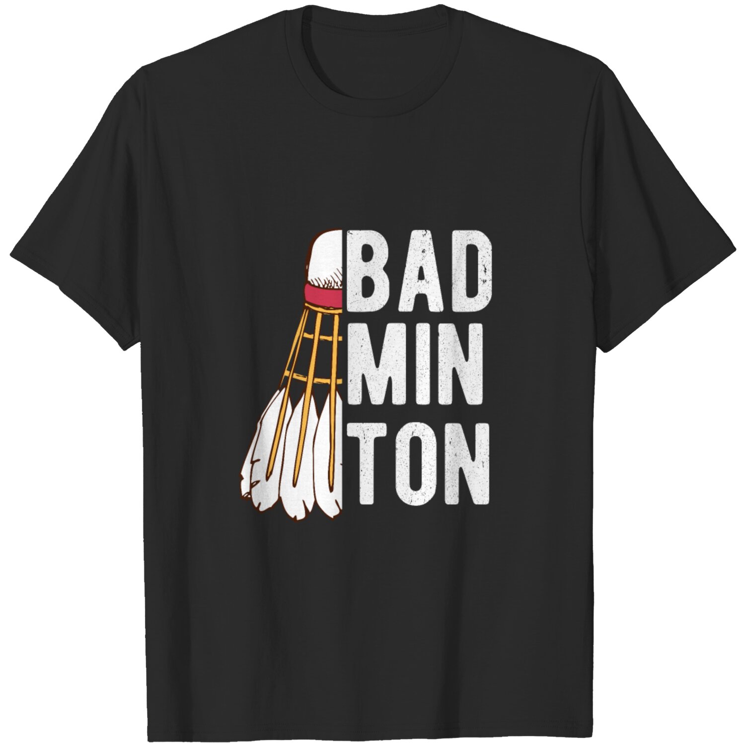 Badminton Shuttlecock Badminton Racket T Shirt