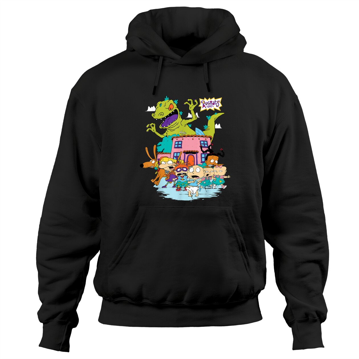 Rugrats Hoodies Rugrats Running Away From Reptar