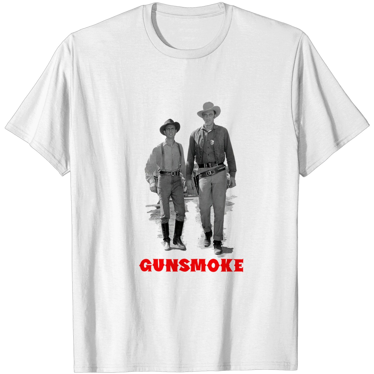 Gunsmoke Chester And Mr Dillon T Shirt For Men